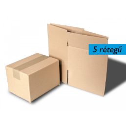 Papírdoboz 600x400x400mm, 5 rétegű fogófüles